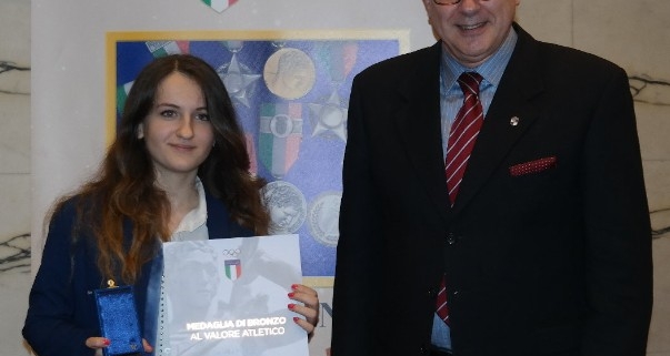 Medaglia valore atletico Movileanu Daniela